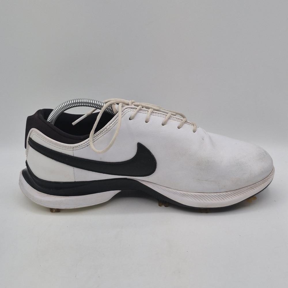 Nike Victory Golf Shoes Mens Size 10 White Black React Spiked Cleats DJ6570-100 - Picture 2 of 13